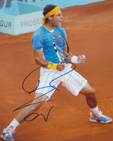 RAFAEL NADAL SIGNED ATP TENNIS 8X10 PHOTO