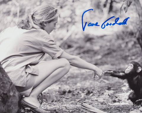 DR. JANE GOODALL SIGNED 8X10 PHOTO 8
