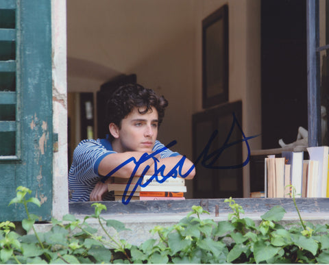 TIMOTHEE CHALAMET SIGNED CALL ME BY YOUR NAME 8X10 PHOTO