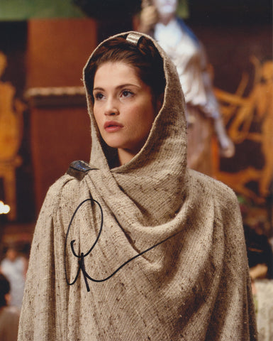 GEMMA ARTERTON SIGNED CLASH OF THE TITANS 8X10 PHOTO
