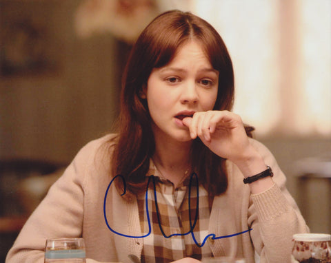 CAREY MULLIGAN SIGNED AN EDUCATION 8X10 PHOTO