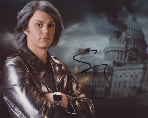 EVAN PETERS SIGNED X-MEN: DAYS OF FUTURE PAST 8X10 PHOTO 2