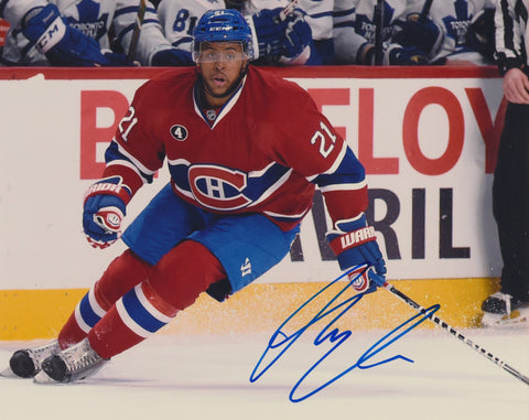 DEVANTE SMITH-PELLY SIGNED MONTREAL CANADIENS 8X10 PHOTO