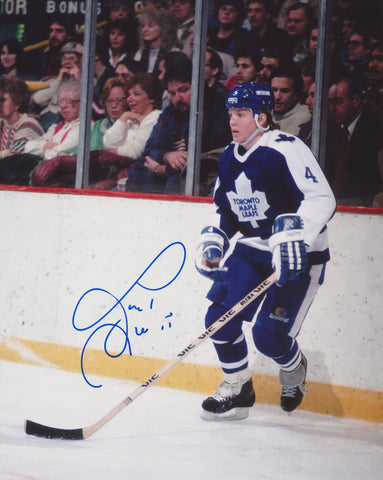 GARY LEEMAN SIGNED TORONTO MAPLE LEAFS 8X10 PHOTO