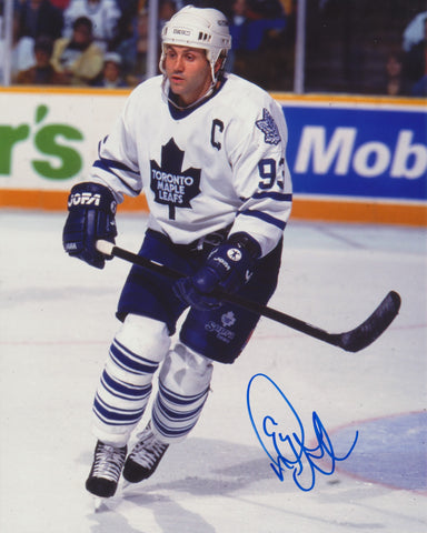 DOUG GILMOUR SIGNED TORONTO MAPLE LEAFS 8X10 PHOTO 4