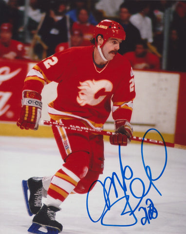 MIKE BULLARD SIGNED CALGARY FLAMES 8X10 PHOTO