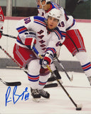 RYAN BOURQUE SIGNED NEW YORK RANGERS 8X10 PHOTO 2