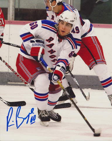 RYAN BOURQUE SIGNED NEW YORK RANGERS 8X10 PHOTO 2