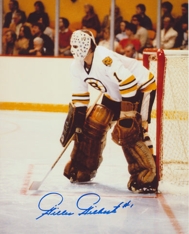 GILLES GILBERT SIGNED BOSTON BRUINS 8X10 PHOTO 2