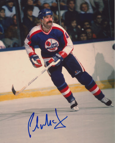 PAUL MACLEAN SIGNED WINNIPEG JETS 8X10 PHOTO