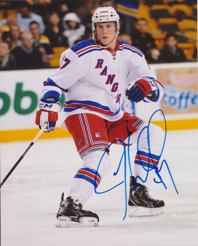 J.T. MILLER SIGNED NEW YORK RANGERS 8X10 PHOTO 6