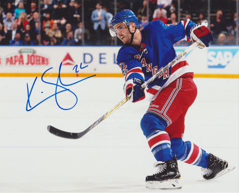 KEVIN SHATTENKIRK SIGNED NEW YORK RANGERS 8X10 PHOTO