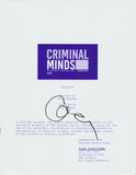 MATTHEW GREY GUBLER SIGNED CRIMINAL MINDS 'HAUNTED' 69 PAGE FULL SCRIPT