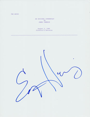 ED HARRIS SIGNED THE ABYSS FULL SCRIPT