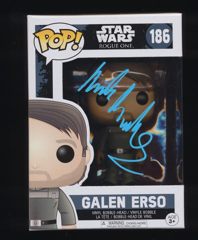 MADS MIKKELSEN SIGNED STAR WARS ROGUE ONE GALEN ERSO FUNKO POP