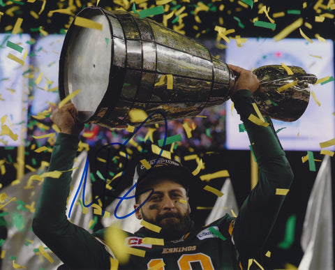 MIKE REILLY SIGNED EDMONTON ESKIMOS 8X10 PHOTO 4