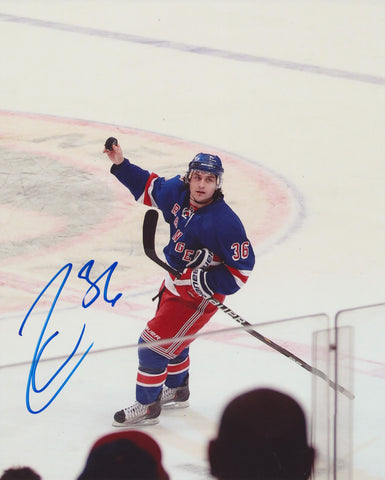 MATS ZUCCARELLO SIGNED NEW YORK RANGERS 8X10 PHOTO