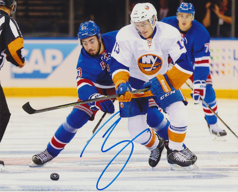 MATHEW BARZAL SIGNED NEW YORK ISLANDERS 8X10 PHOTO