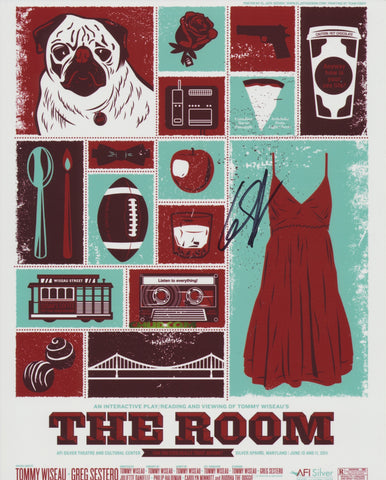 GREG SESTERO SIGNED THE ROOM 8X10 PHOTO