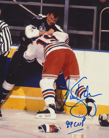 NICK KYPREOS SIGNED NEW YORK RANGERS 8X10 PHOTO