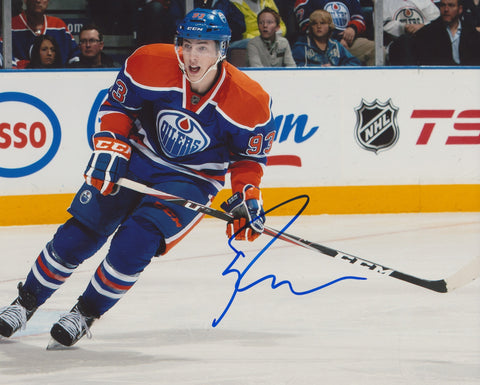 RYAN NUGENT-HOPKINS SIGNED EDMONTON OILERS 8X10 PHOTO 5