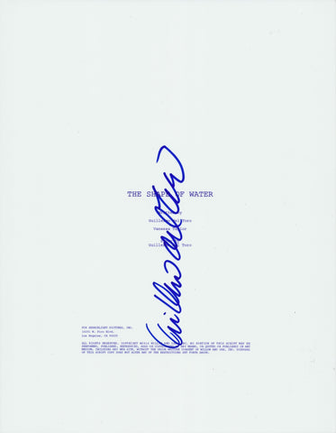 GUILLERMO DEL TORO SIGNED THE SHAPE OF WATER FULL SCRIPT