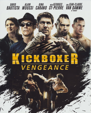 ALAIN MOUSSI SIGNED KICKBOXER: VENGEANCE 8X10 PHOTO 2