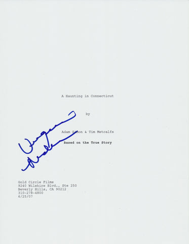 VIRGINIA MADSEN SIGNED THE HAUNTING IN CONNECTICUT FULL SCRIPT