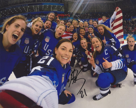 HILARY KNIGHT SIGNED TEAM USA 2018 OLYMPICS 8X10 PHOTO 4