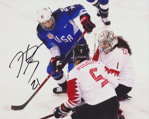 HILARY KNIGHT SIGNED TEAM USA 2018 OLYMPICS 8X10 PHOTO