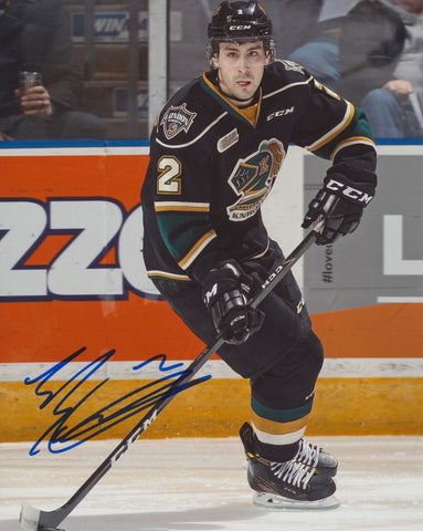 EVAN BOUCHARD SIGNED LONDON KNIGHTS 8X10 PHOTO