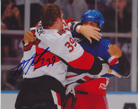 MATT CARKNER SIGNED OTTAWA SENATORS 8X10 PHOTO 3