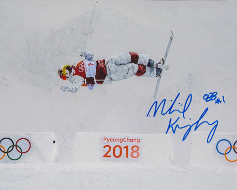 MIKAEL KINGSBURY SIGNED 2018 PYEONGCHANG OLYMPICS 8X10 PHOTO 2