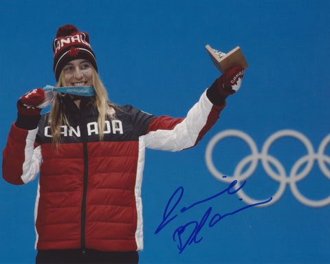 LAURIE BLOUIN SIGNED 2018 PYEONGCHANG OLYMPICS 8X10 PHOTO