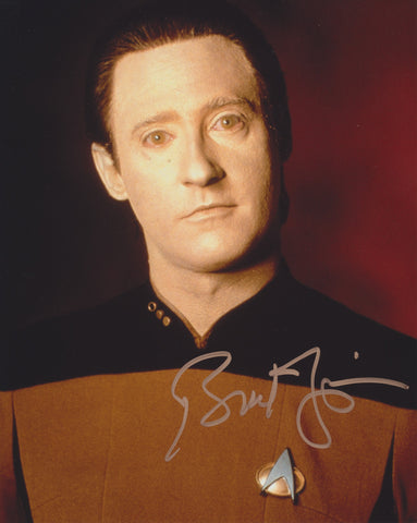 BRENT SPINER SIGNED STAR TREK THE NEXT GENERATION 8X10 PHOTO