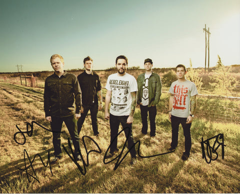 A DAY TO REMEMBER SIGNED 8X10 PHOTO