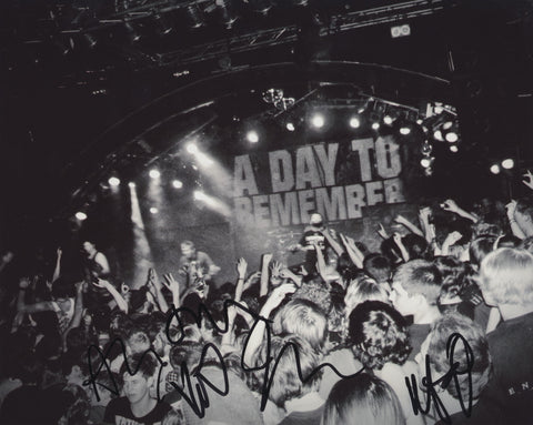 A DAY TO REMEMBER SIGNED 8X10 PHOTO 3