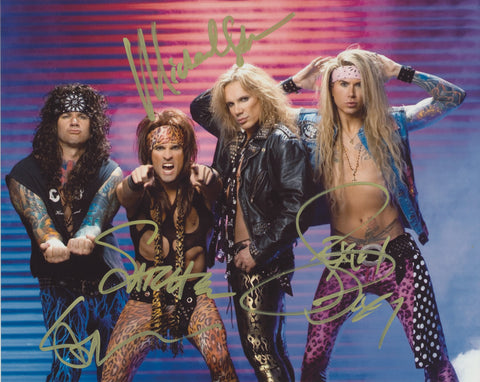 STEEL PANTHER SIGNED 8X10 PHOTO