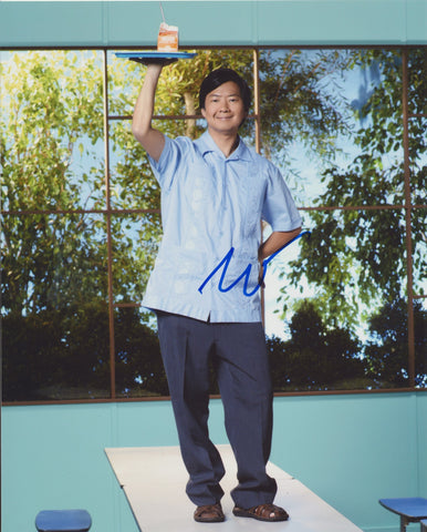 KEN JEONG SIGNED COMMUNITY 8X10 PHOTO