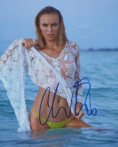 CAROLINE WOZNIACKI SIGNED WTA TENNIS SPORTS ILLUSTRATED 8X10 PHOTO 2