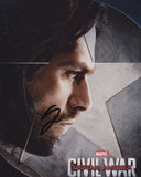 SEBASTIAN STAN SIGNED CAPTAIN AMERICA CIVIL WAR 8X10 PHOTO