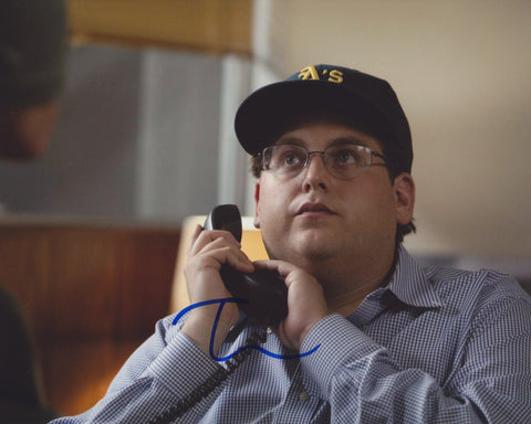 JONAH HILL SIGNED MONEYBALL 8X10 PHOTO