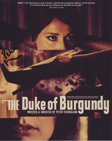 PETER STRICKLAND SIGNED THE DUKE OF BURGUNDY 8X10 PHOTO