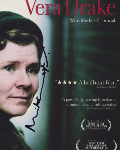MIKE LEIGH SIGNED VERA DRAKE 8X10 PHOTO