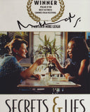 MIKE LEIGH SIGNED SECRETS & LIES 8X10 PHOTO