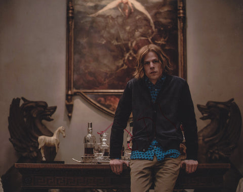 JESSE EISENBERG SIGNED BATMAN V SUPERMAN 8X10 PHOTO