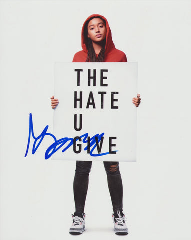 GEORGE TILLMAN JR SIGNED THE HATE U GIVE 8X10 PHOTO