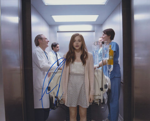 CHLOE GRACE MORETZ SIGNED IF I STAY 8X10 PHOTO