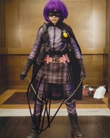 CHLOE GRACE MORETZ SIGNED KICKASS 8X10 PHOTO