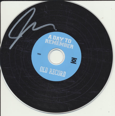 JEREMY MCKINNON SIGNED A DAY TO REMEMBER OLD RECORD CD DISK